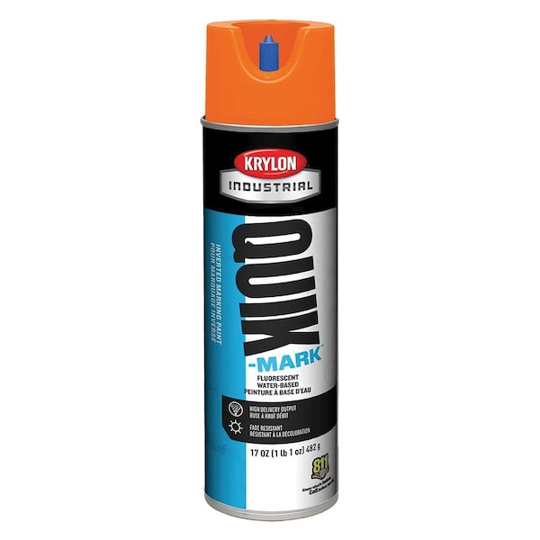 Krylon Quik-Mark Water-Based Inverted Marking Paint, 12PK A03700004 - main
